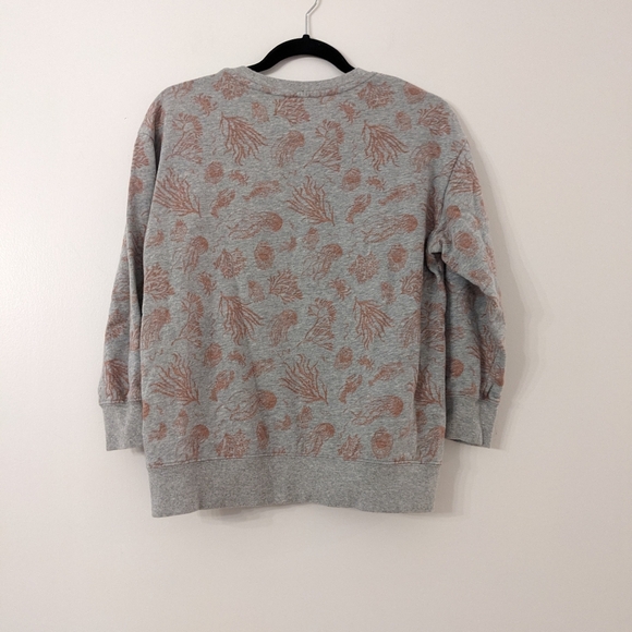 Johnny Was JWLA Nautical French Terry 3/4 Sleeve Pullover Sweatshirt Chic Sz S - Picture 7 of 7